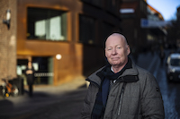 President Anders Söderholm in front of KTH Architecture building.